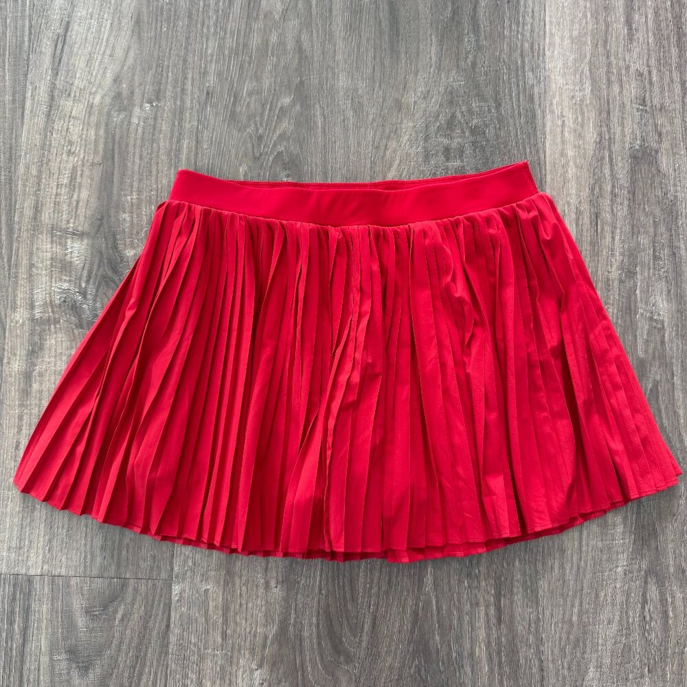 FLX Pleated Skort | Size Large | Red - Picture 2 of 10